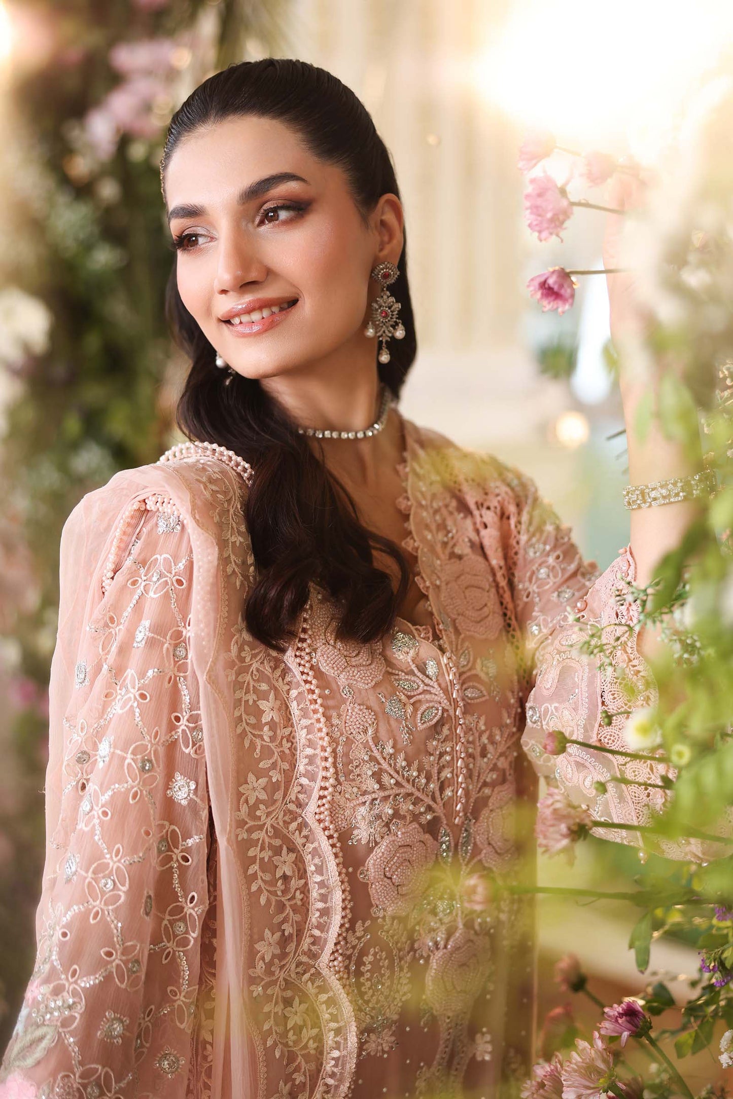 MARIA B Embroidered Chiffon