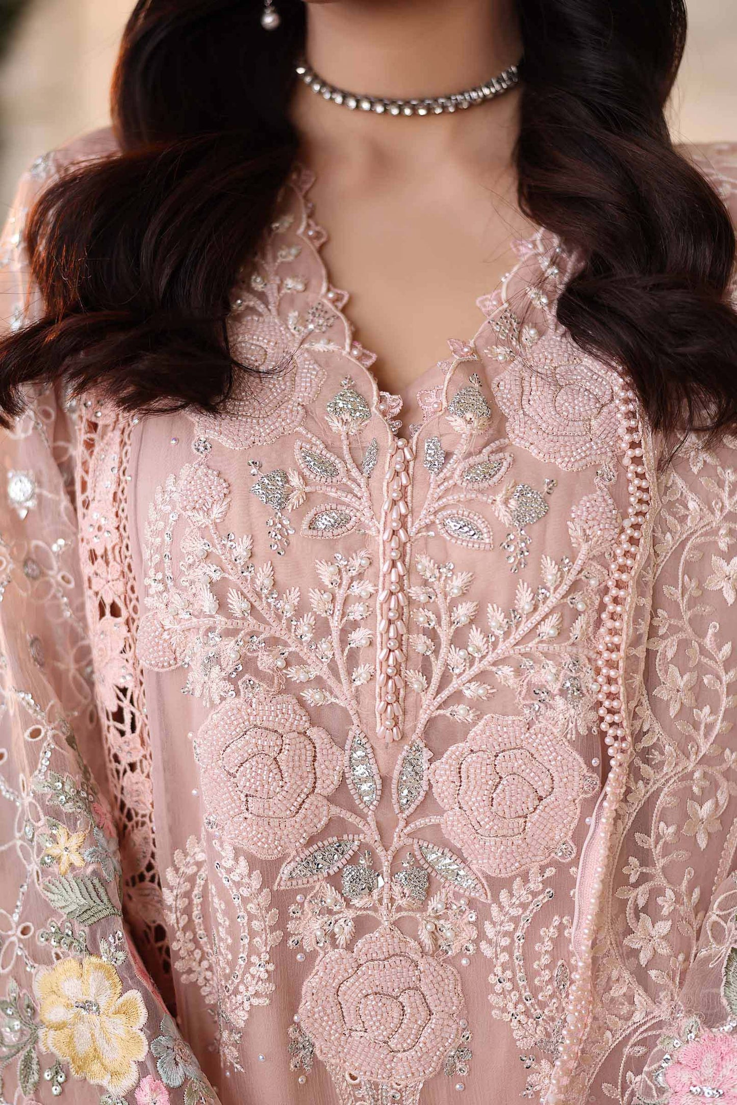 MARIA B Embroidered Chiffon